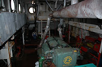 Tug Sisters engine room looking aft.